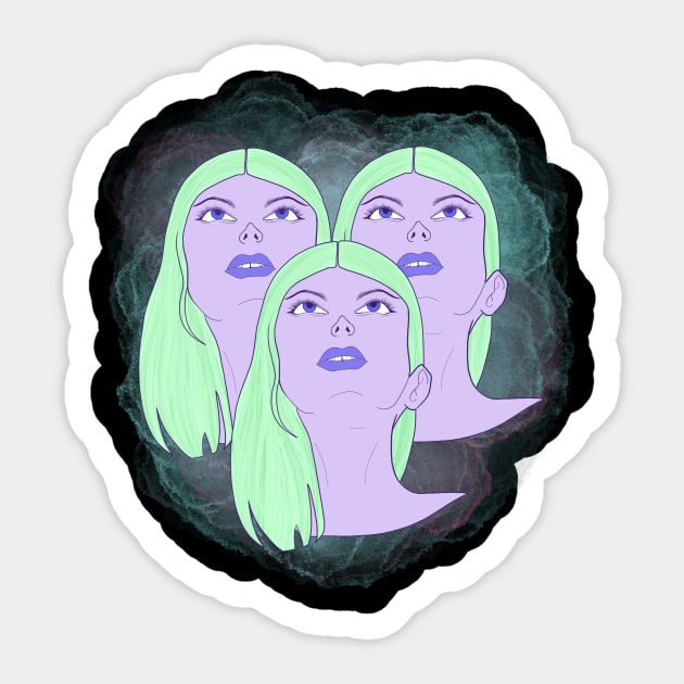 Disassociated Sticker by Throwin9afit